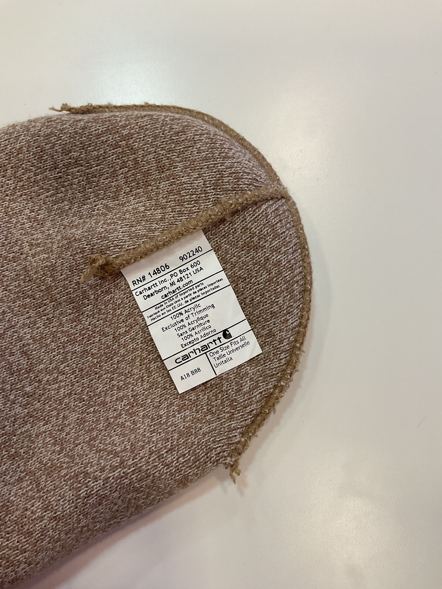 GORRO CARHARTT BEIGE