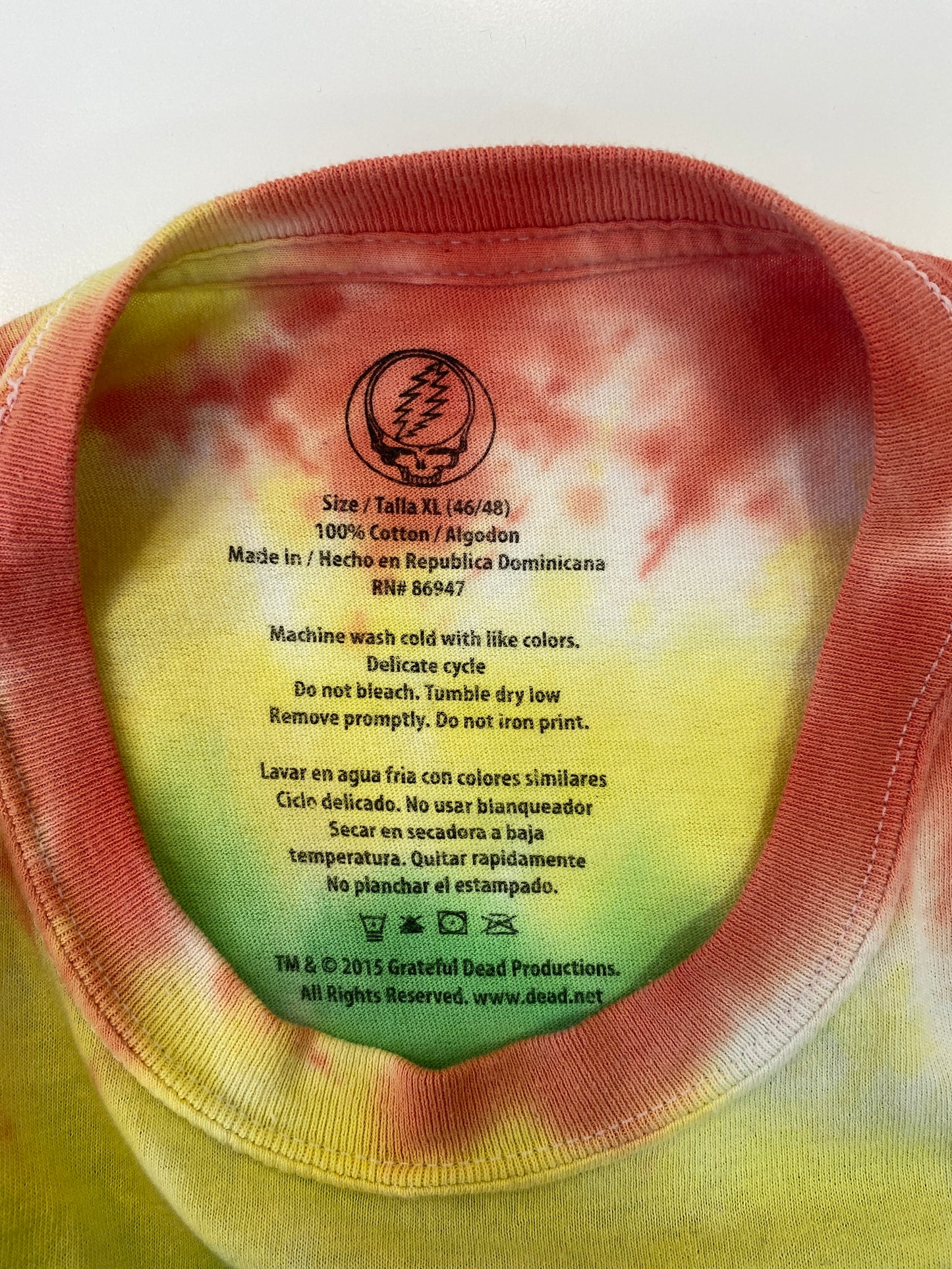 POLERA GRATEFUL DEAD SPIRAL BEARS