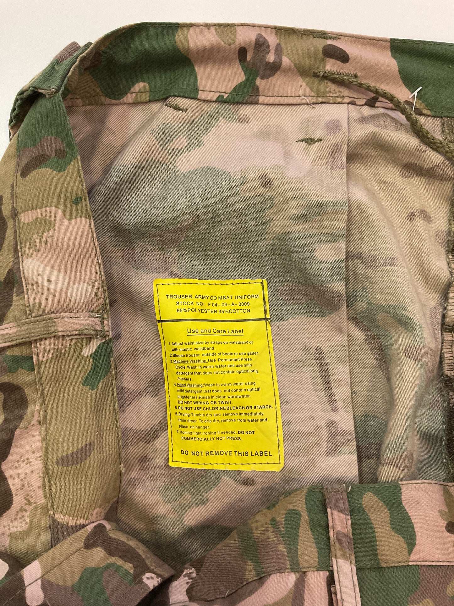 PANTALÓN ARMY COMBAT CAMO