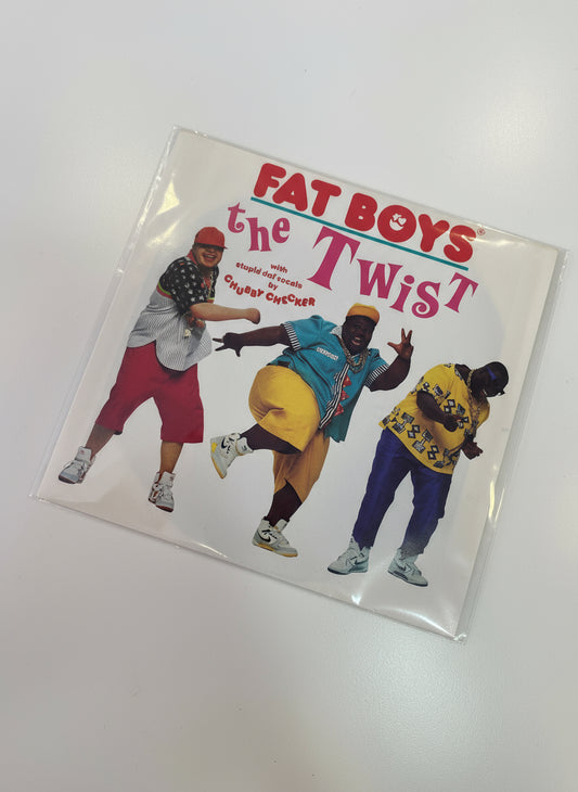VINILO 7” CANCIÓN "THE TWIST" DE THE FAT BOYS X CHUBBY CHECKER AÑO 1988