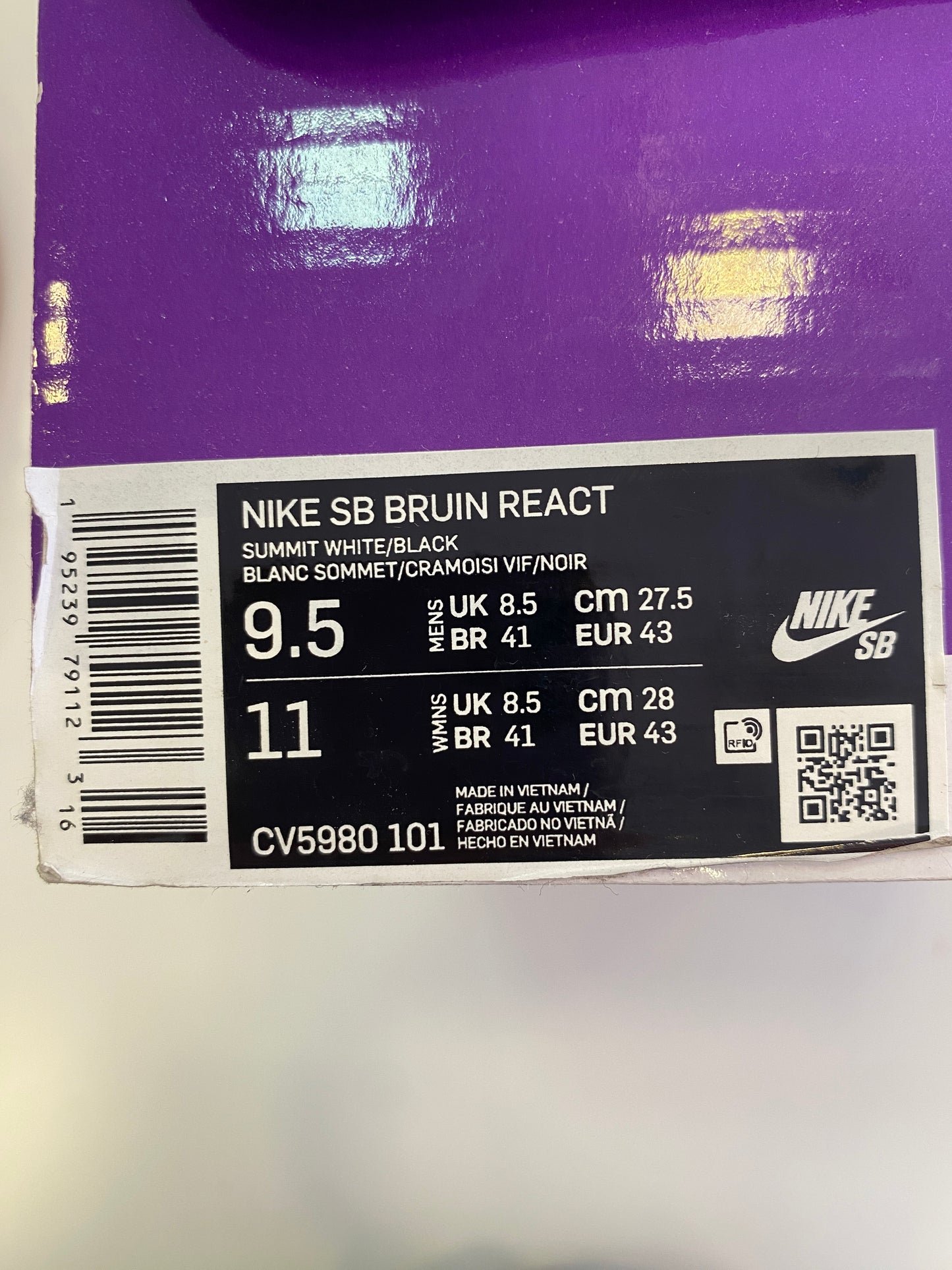 ZAPATILLAS NIKE SB BRUIN REACT NUEVAS CON SU CAJA