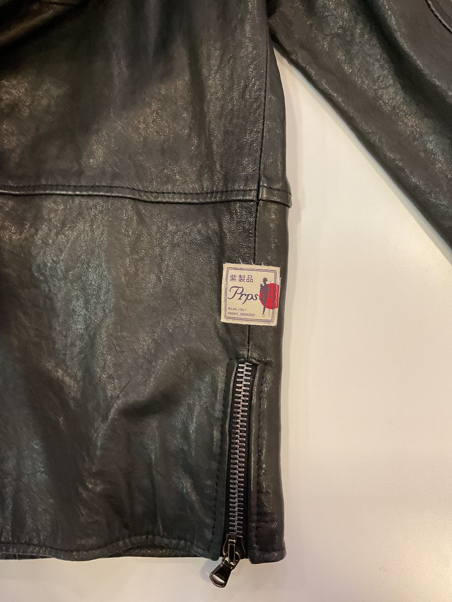 CHAQUETA DE CUERO PRPS ITALY