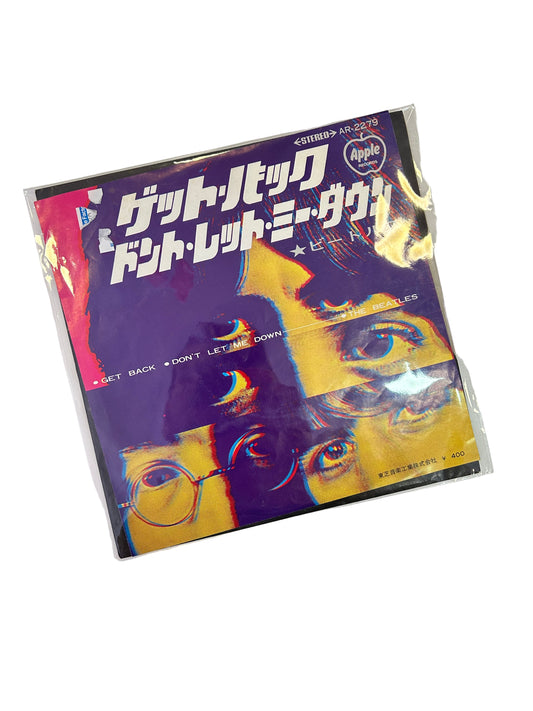 VINILO 7” THE BEATLES SINGLE GET BACK/DONT LET ME DOWN