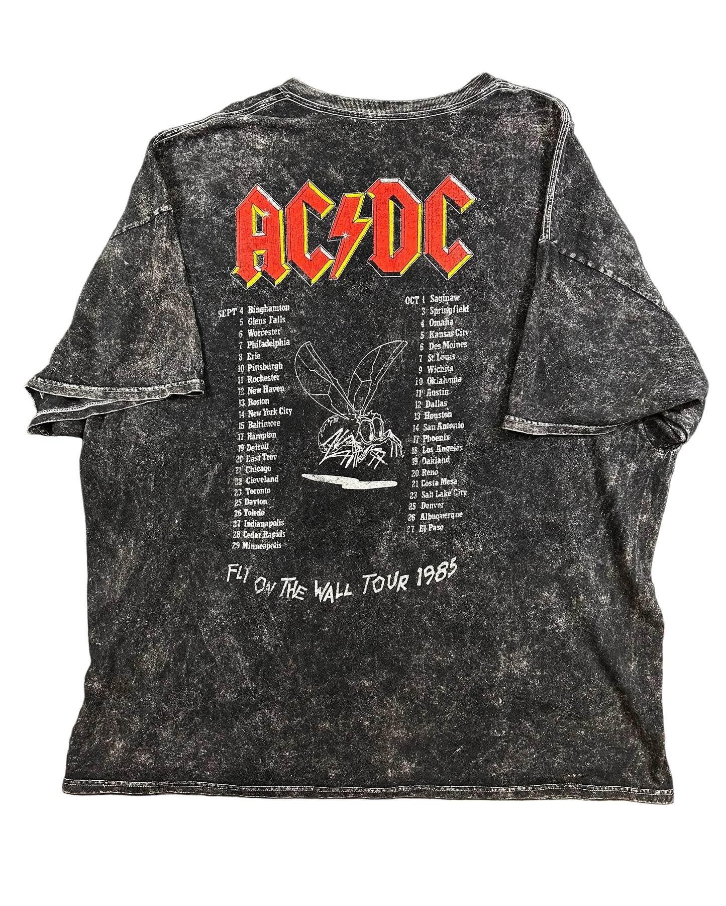 Polera ACDC Fly on the Wall tour 1985