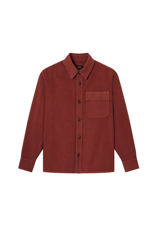 Sobre Camisa Surchemise Ample Bordeaux