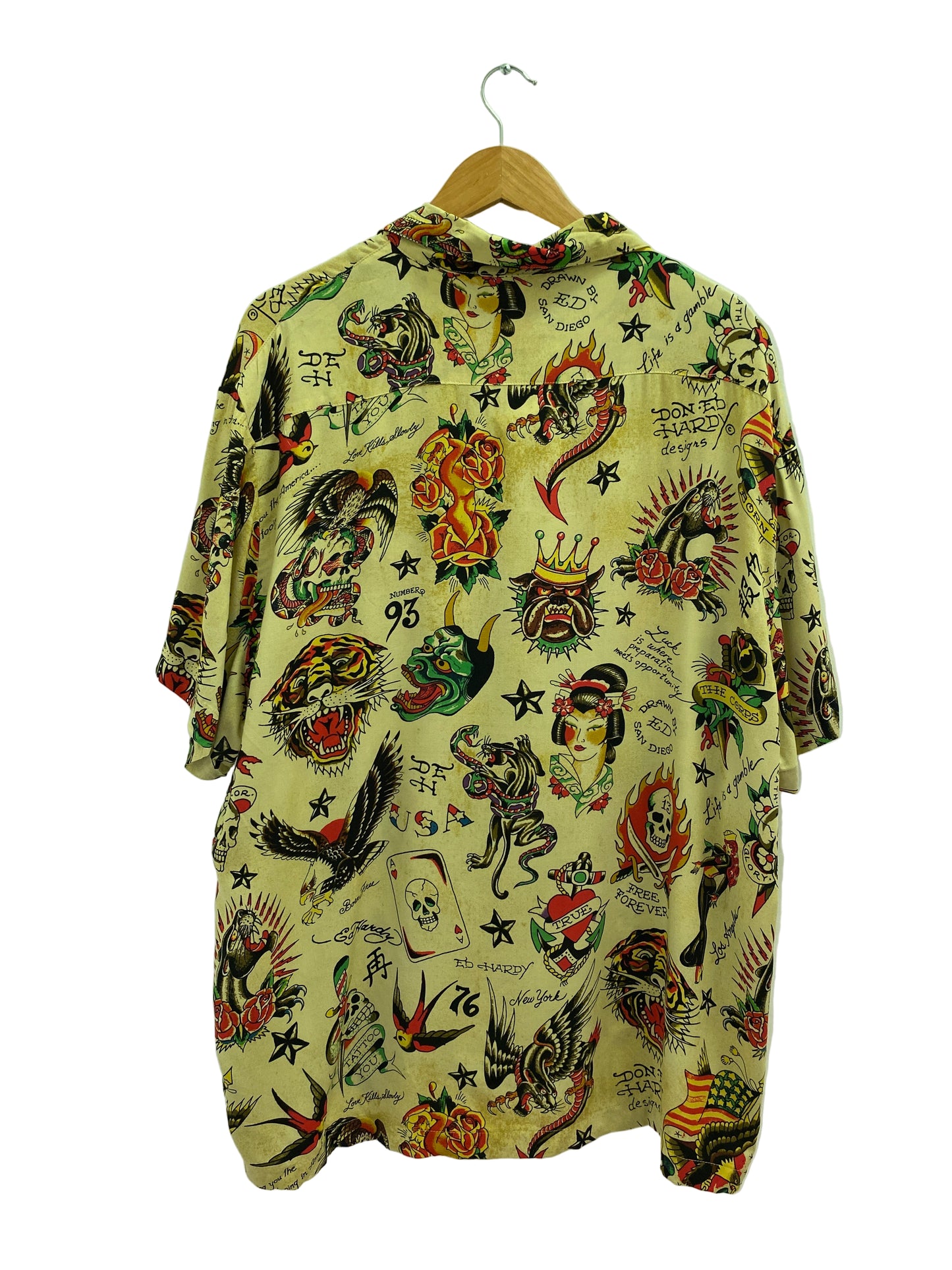 CAMISA ED HARDY M/C NUEVA CON ETIQUETA