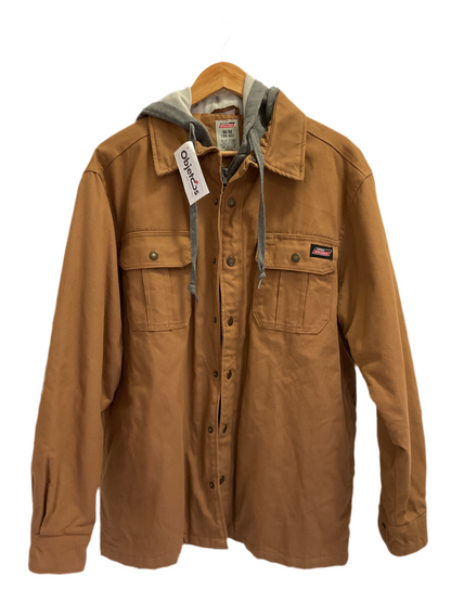 CHAQUETA DICKIES CON CAPUCHA CIERRE DE POLERON Y BOTONES