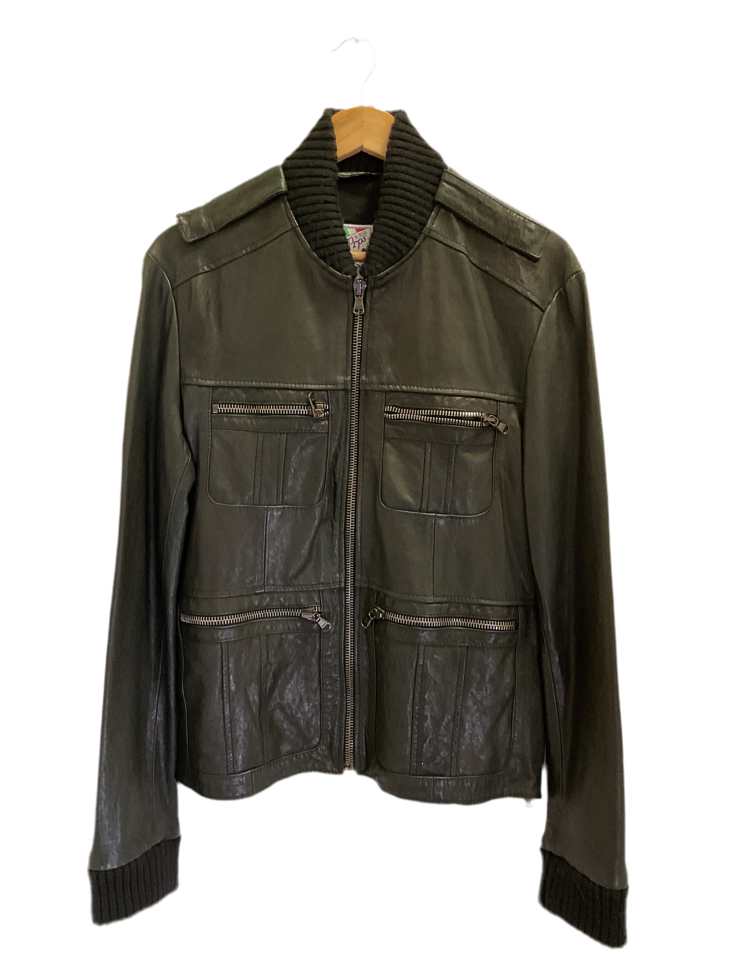 CHAQUETA DE CUERO PRPS ITALY