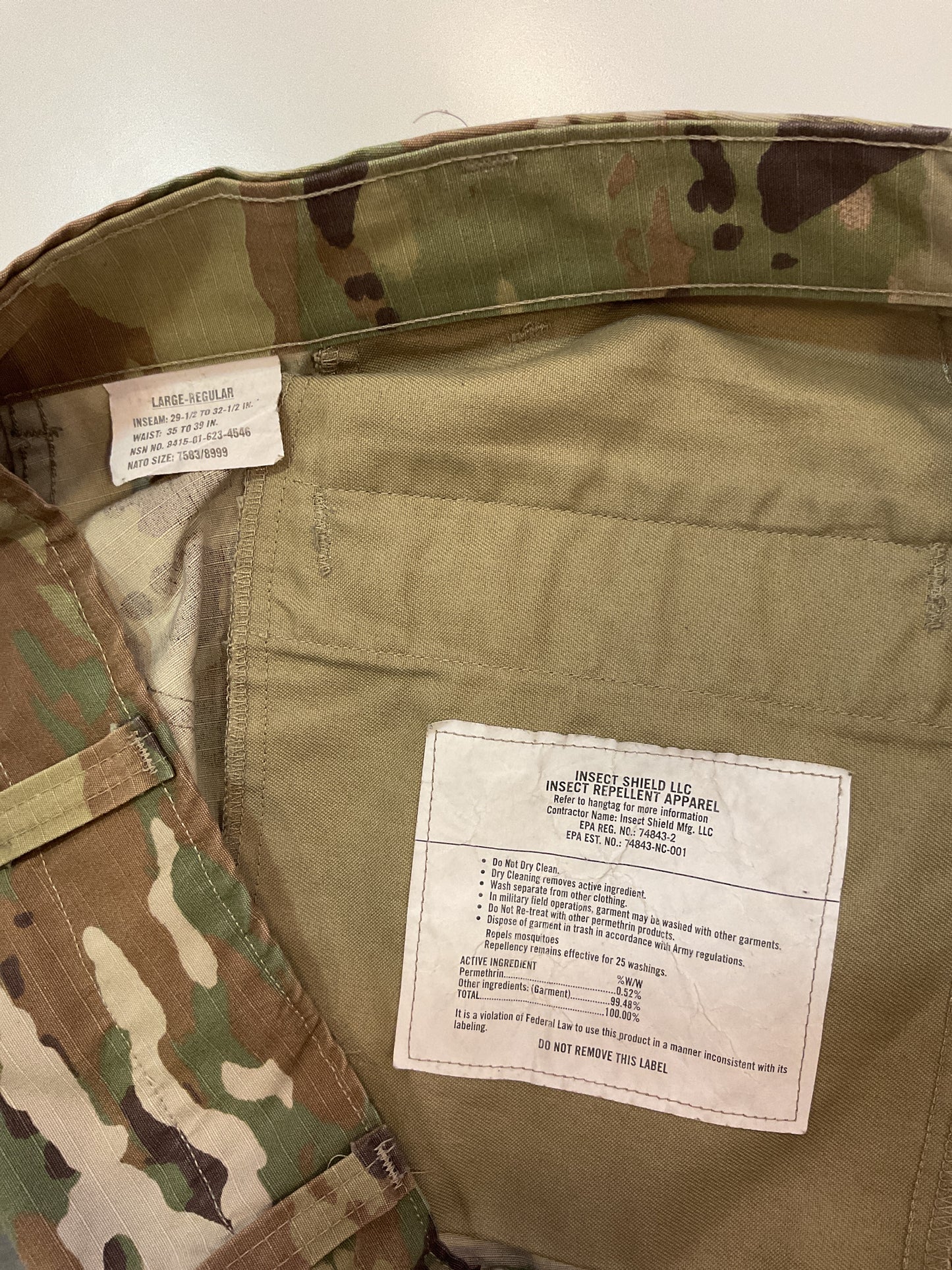 INSECT SHIELD LLC CON AJUSTADOR DE CINTURA