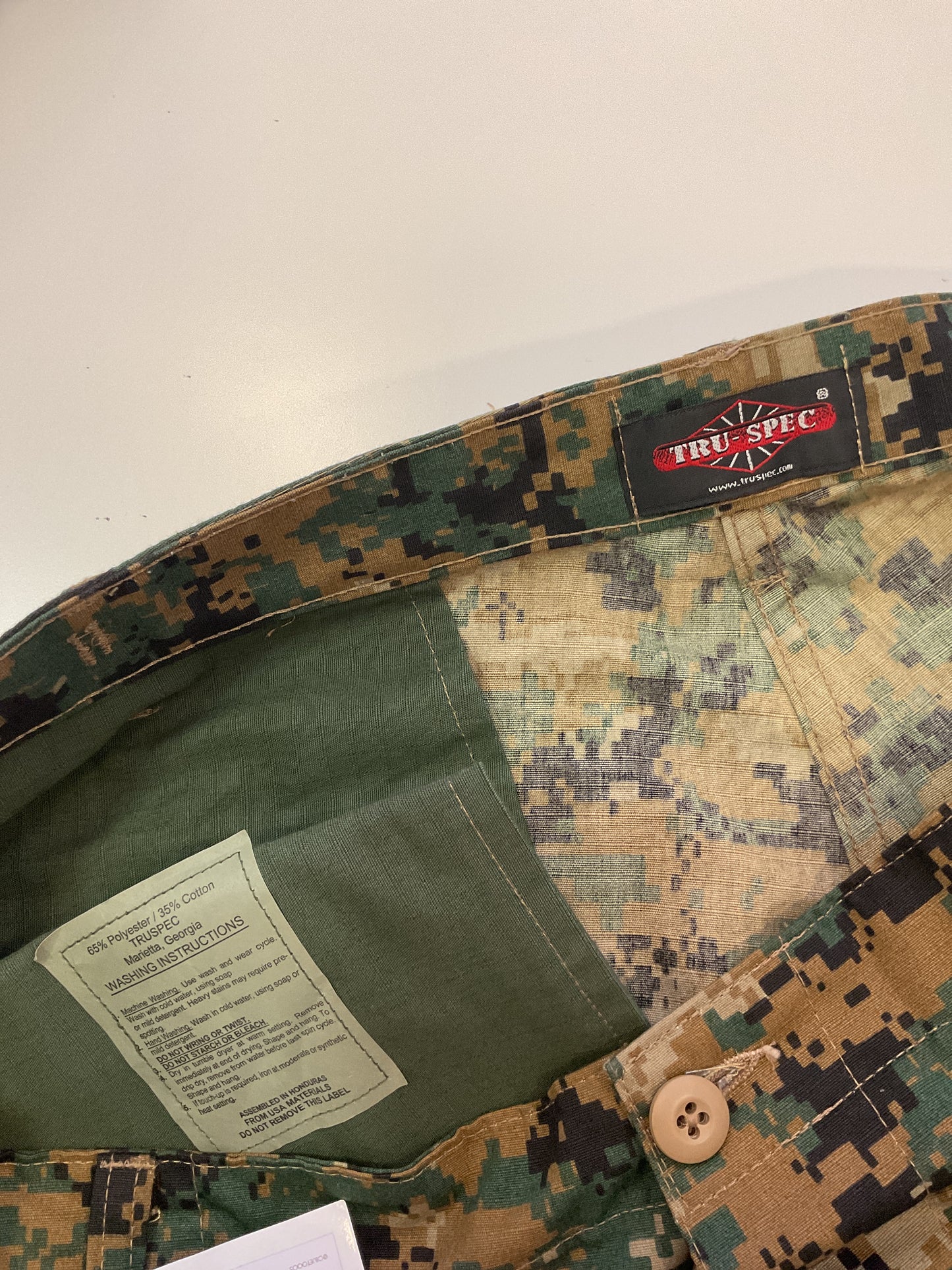 PANTALÓN CARGO TRU-SPEC PIXEL CAMO CON AJUSTADOR DE CINTURA