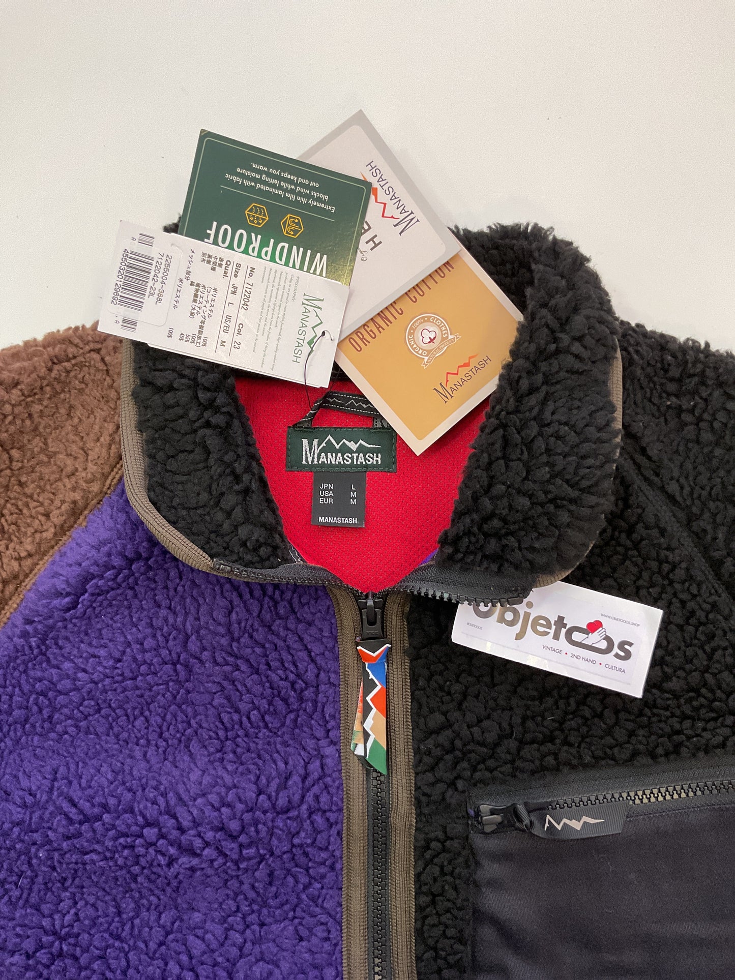 CHAQUETA POLAR MANASTASH WINDBREAKER HEMP ORGANIC COTTON JAPAN