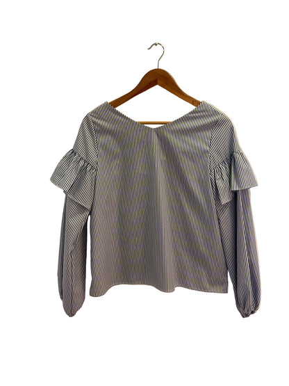 Blusa a rayas con vuelos