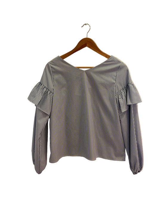 Blusa a rayas con vuelos