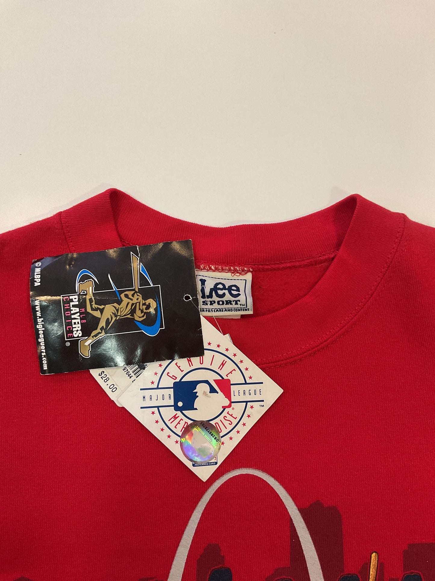 POLERON LEE SPORT BASEBALL ST. LOUIS CARDINALS NUEVO CON ETIQUETA