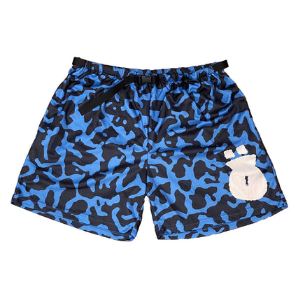 OHTEHESE Camo Mesh Shorts Blue/Black